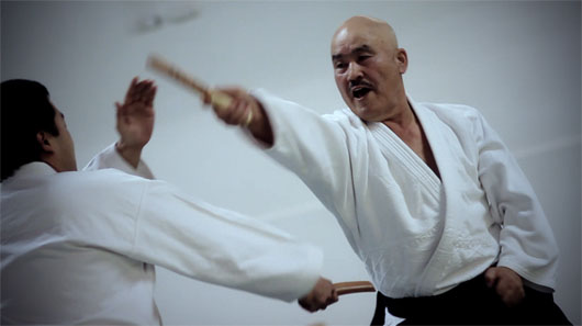 Obata-sōshihan and Yukishiro-sensei performing tantōjutsu